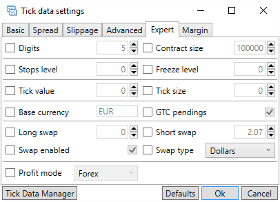 Forex tick data format