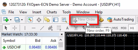 ;Another way to know if you are logged in with investor password or main password is to look at the top toolbar where the New Order button is located. In investor mode, this button is disabled.